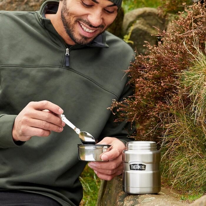 Термос для їжі Thermos King 0,47 л, нержавійка, червоний