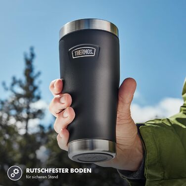 Термос ICON Thermobecher бежевий 0.47л - 7 год гарячий & 22 год холодний, нержавіюча сталь, герметичний, посудомийна машина, без BPA