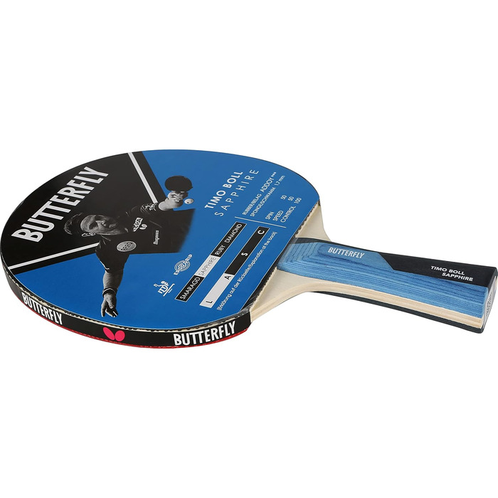 Набір для настільного тенісу Butterfly Timo Boll Sapphire: 2 ракетки, 3 м’ячі, чохол, ITTF Addoy, для хобі та відпочинку