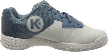 Дитячі гандбольні кросівки Kempa Wing 2.0 Junior - біло-сталево-блакитні (28 EU, вузька колодка)