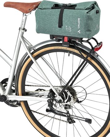 Сумка на багажник VAUDE ReCycle Shopper Uniklip, універсальна, Dusty Forest, водонепроникна, еко-матеріал