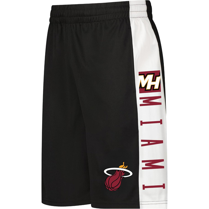 Чоловічі баскетбольні шорти Ultra Game Miami Heat, сітчасті спортивні шорти для активного відпочинку, розмір XL
