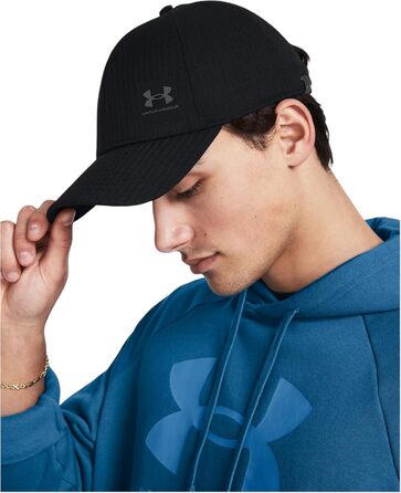 Чоловічий спортивний капелюх Under Armour Iso-Chill ArmourVent Stretch Fit, чорний, один розмір