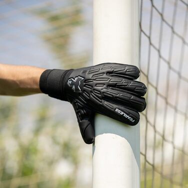 Воротарські рукавички Wolf V Onyx 2.0: дихаючі, з захистом пальців, антиковзкі, Rollfinger-крій, знімні шини – для дорослих та дітей