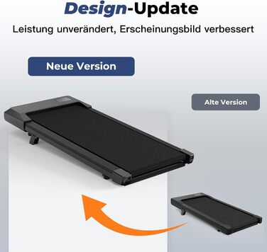 Walking Pad Superun з нахилом 6% – біговий доріжка для дому, максимальна швидкість 12 км/год, з додатком та пультом дистанційного керування. Робочий стіл, максимальне навантаження 136 кг, 90 см, колір Чорний.