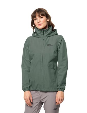 Жіноча вітрівка Jack Wolfskin Stormy Point 2l Jkt W, колір hedge green, розмір XS