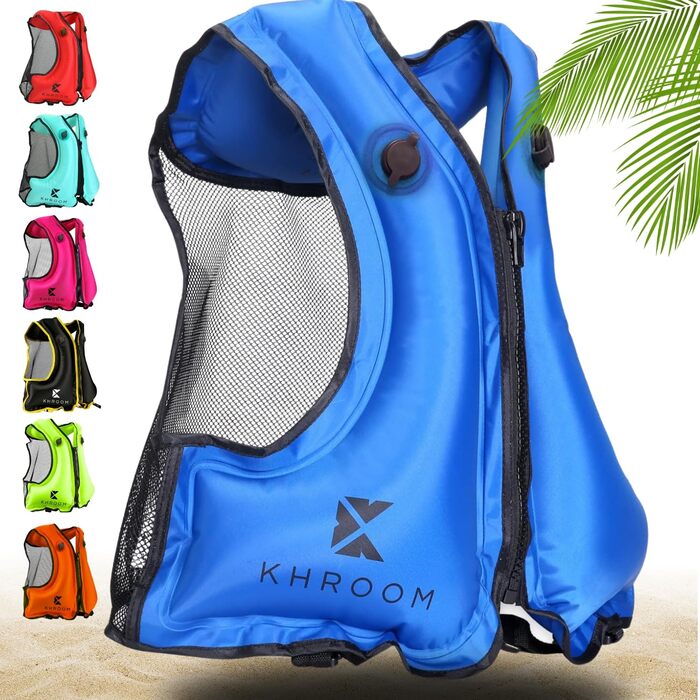 Надувна жилет Khroom для дорослих, 150-210 см, до 100 кг, для снорклінгу, каякінгу та SUP (V2)