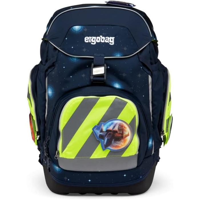 Комплект безпеки ergobag з відбивачами для рюкзаків pack, cubo, cubo light (жовтий, 3 шт, універсальний розмір, після липня 2019)