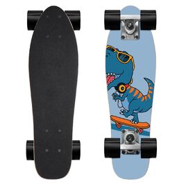 Скейтборд KO-ON Complete 22 дюйми Mini Cruiser для початківців, дітей, хлопчиків та дівчаток (Groove T-Rex)