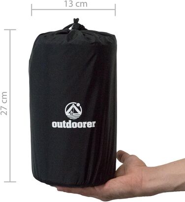 Каремат самонадувний Outdoorer Trek Bed 1 - ультралегкий туристичний килимок для кемпінгу