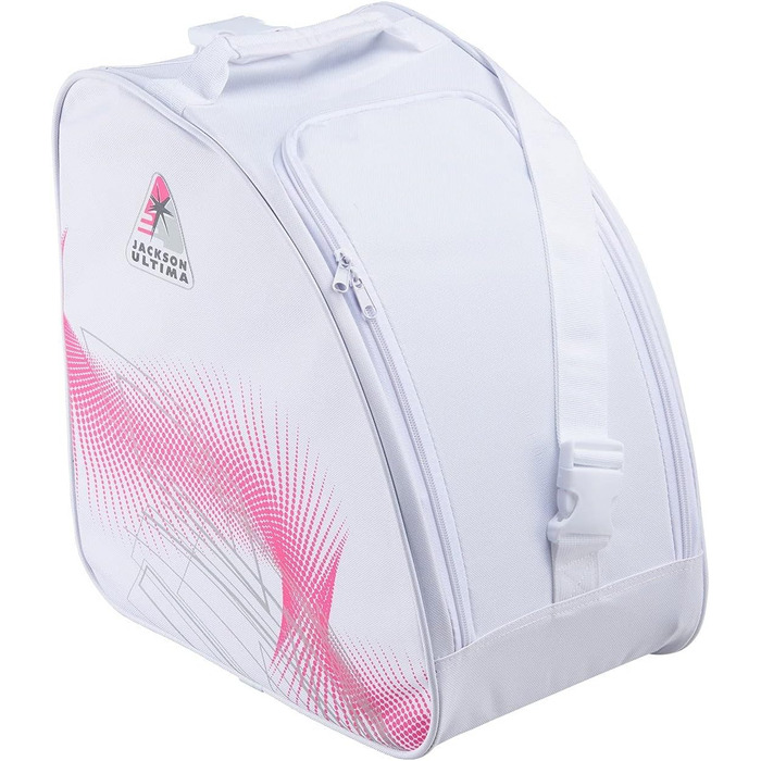 Сумка для ковзанів Jackson Ultima | Якість Olympian | Біло-рожевий колір, один розмір