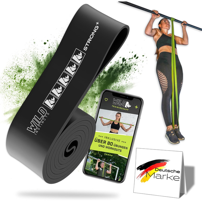 Еластичні стрічки для силових тренувань STRONG+ (набір) - для кроссфіту, розтяжки та підтягувань, +сумка +додаток