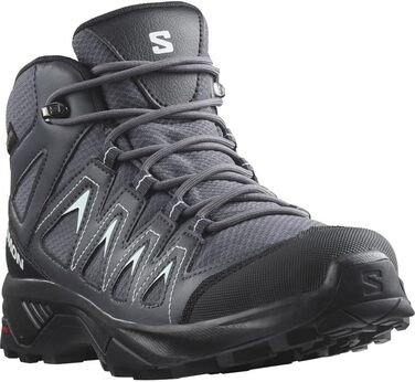 Жіночі трекінгові черевики Salomon X Braze Mid Gore-Tex, 39 1/3 EU, Ebony India Ink Bleached Aqua