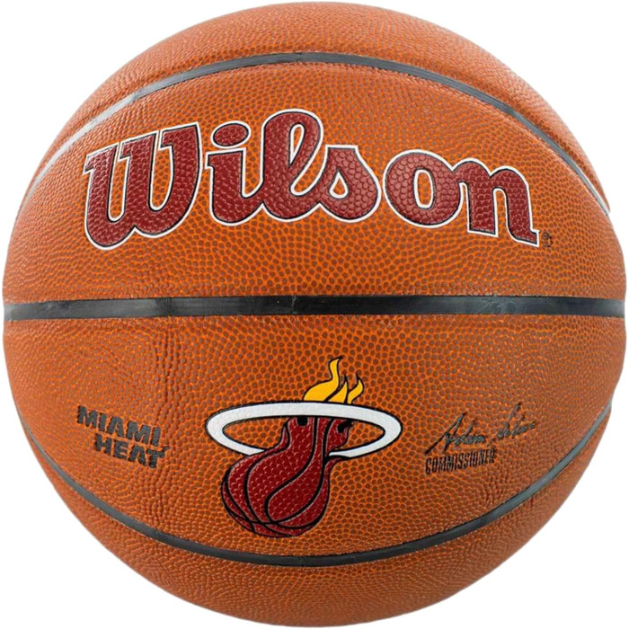 Wilson баскетбольний м'яч NBA Team Miami Heat, розмір 7, композитний, унісекс