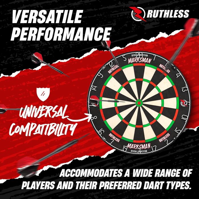 Дарцборд Ruthless Marksman Sisal Professional DB072 для сталевих дротиків