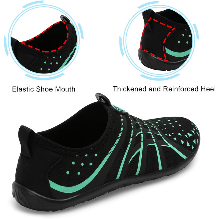 Водні шкарпетки Spesoul для жінок та чоловіків: дихаючі, швидковисихаючі, м'які, для хайкінгу, плавання, пляжу, серфінгу, йоги, спорту, 42/44.5 EU, блакитний