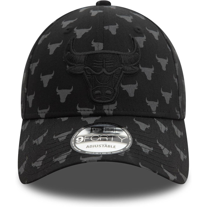Кепка New Era NBA 9Forty Chicago Bulls, регульована, з вигнутим козирком, офіційний логотип, універсальний розмір