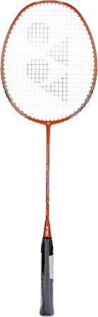 Бадмінтонна ракетка YONEX Nanoray 72, легка, 5U G4, ізометрична, неонова помаранчева, нанометричний карбон, X-FULLERENE, Aero + коробчаста рама, Solid Feel Core, інтегроване T-з'єднання, розроблена в Китаї