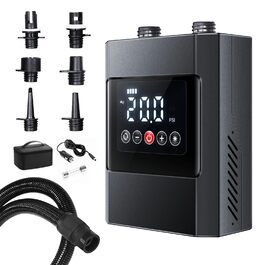Електричний насос CYCLAM Q2 SUP 20 PSI з акумулятором для накачування човнів, дощок та інших надувних виробів + адаптер 12V DC