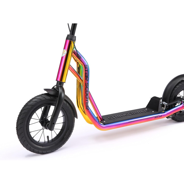Дитячий самокат STAR SCOOTER з надувними колесами 12/10 дюймів, для міста, від 6-7 років
