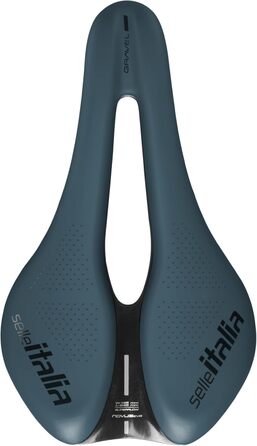 Сідло Selle Italia Novus Boost EVO Gravel TM Superflow (блакитне) для гравійних та шосейних велосипедів