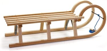 Дерев'яні санки HolzFee Baran S 110 з ручками, бук, тверда деревина