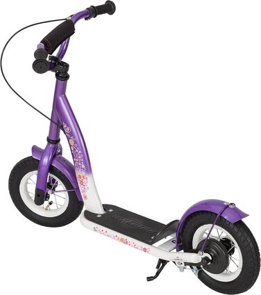 Дитячий самокат STAR SCOOTER з надувними колесами 10 дюймів, для хлопчиків і дівчаток від 4 років, класичний ролер, безпечне тестування