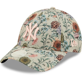 Кепка New Era New York Yankees MLB Floral Green 9Forty Adjustable для жінок, бежева