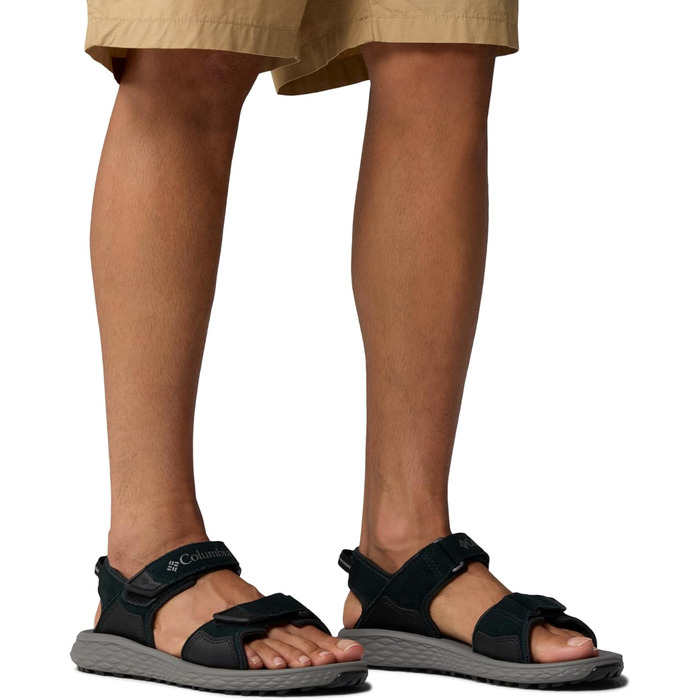 Columbia Konos Hiker 2-Strap: Чоловічі трекінгові сандалі, 48 EU, Black Titanium II