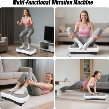 Віброплатформа Triclicks Ultra Slim для схуднення з Bluetooth, USB-плеєром, 2 стрічками, пультом та 180 рівнями