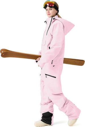 Жіночий гірськолижний комбінезон HOUZONIY 729+ Рожевий - гірськолижний костюм, сноуборд, Outdoor