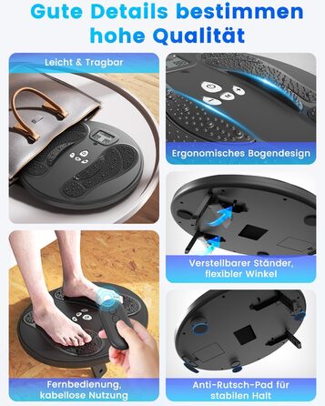 Електричний масажер для ніг і стегон Dancespot Medic - покращує кровообіг, знімає біль, EMS, акумуляторний