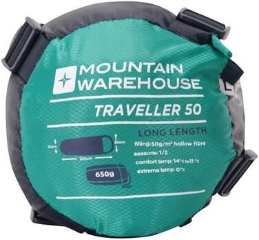 Сплячий мішок Mountain Warehouse Traveller 50 - блакитно-зелений, 220 x 80 x 50 см
