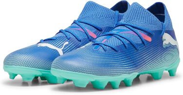 Дитячі футбольні бутси PUMA Future 7 Match Bna Fg/Ag Jr - блакитний/білий/м'ятний, 38.5 EU