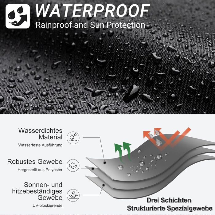 Водонепроникний чохол на мотоцикл та скутер 210D, захисний UV-стійкий тент для зберігання мотоцикла на вулиці, зимовий, 245x105x125 см