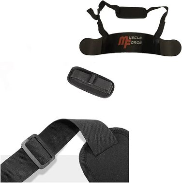 MuscleForge Арм Бластер для біцепса, ізолятор м'язів рук, тренажер для бодібілдингу та силових тренувань, чорний