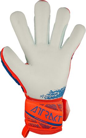 Воротарські рукавички Reusch Attrakt Freegel Silver, унісекс, розмір 8.5, помаранчево-сині