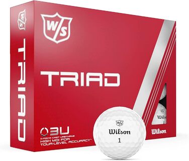 Гольф-м'ячі Wilson Triad, трьохшарові, 12 шт.