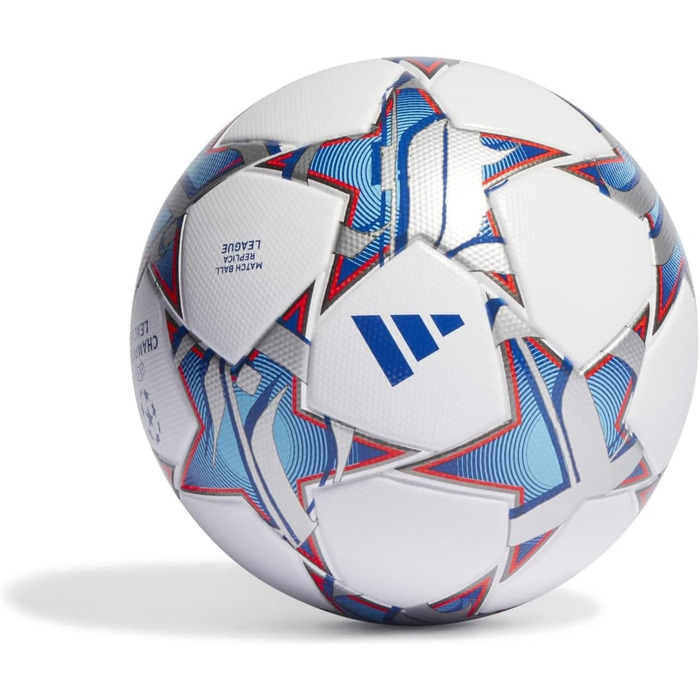 Футбольний м'яч Adidas UEFA Champions League, репліка, розмір 5, білий, сертифікат FIFA, унісекс