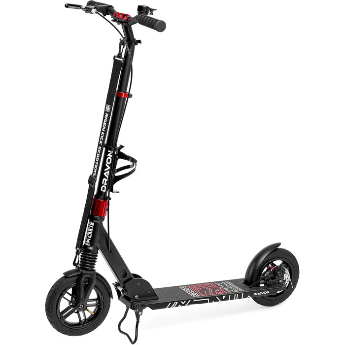 Скутер Raven Snug AIR з повітряними колесами, дзвіночком та тримачем для пляшки (200 мм, Dravon)