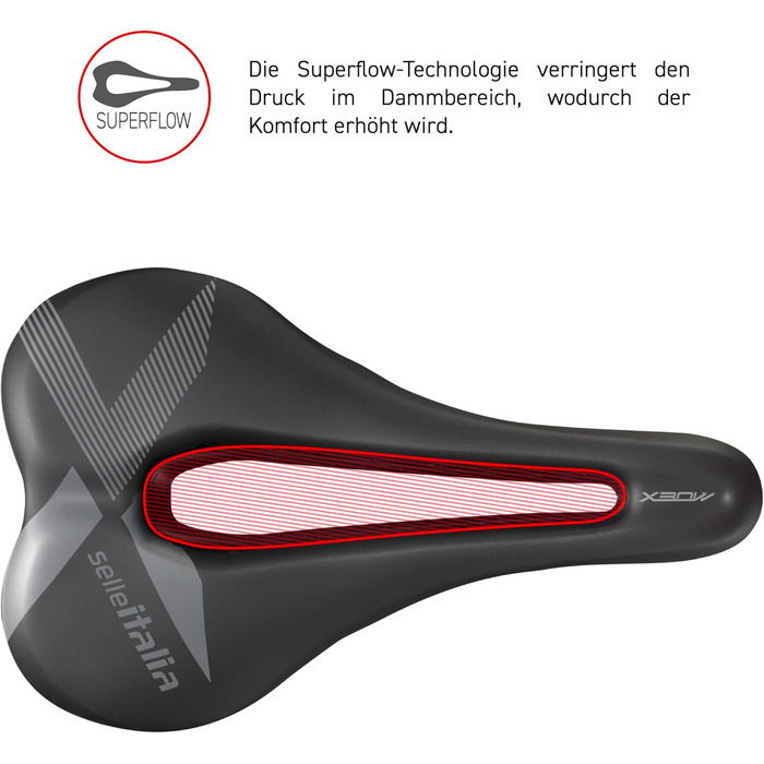 Сідло Selle Italia X-Bow Superflow Black - чорне, універсальний розмір