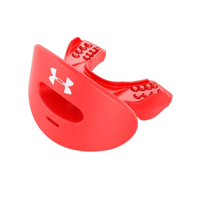 Маска захисна спортивна Under Armour Air Mundschutz з ремінцем (червона)