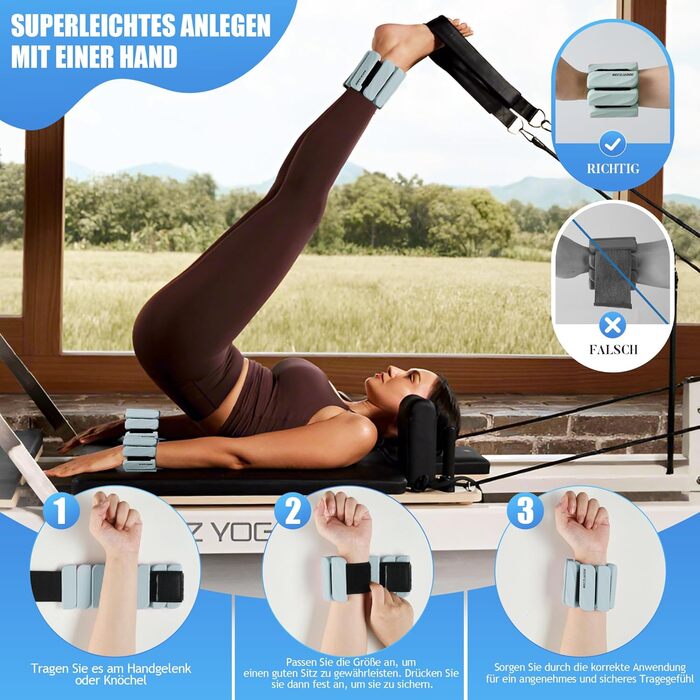 Гантелі на ногу/зап'ястя BECOJADDE 0.45/0.9 кг (набір 2 шт.) для кардіо, силових тренувань та фітнесу