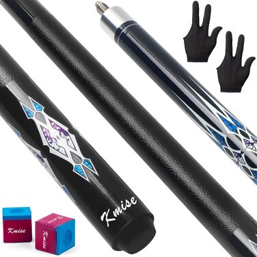 Набір більярдних київ Kmise Pool-Queue-Stick Set – 147 см, канадський клен, професійні, для дорослих, різні кольори