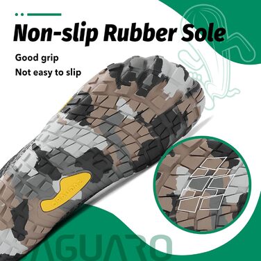 Кросівки SAGUARO Unisex для трейлраннінгу та фітнесу, дихаючі, чорні (42 EU)