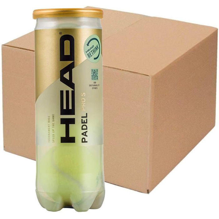 Набір для падел-тенісу HEAD Jugend Pro S Box (24 м'ячі), жовтий, розмір M