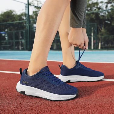 Кросівки для бігу широкі чоловічі/жіночі, зручні, дихаючі, спортивні, розмір 37-47 (41 EU, блакитні)