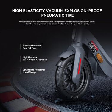 Електросамокат LEQISMART, 40 км, 350 Вт, 9'' колеса, 10.4 А·год, APP, для дорослих і підлітків