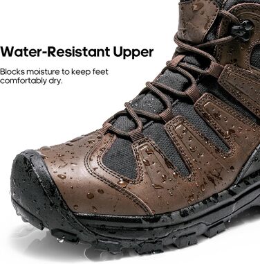 Чоловічі трекінгові черевики NORTIV 8, водонепроникні, темно-коричневі (44 EU)