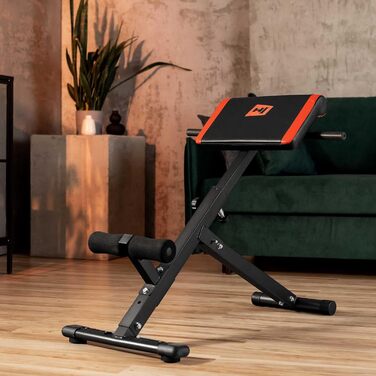 Тренажер для спини та пресу Hop-Sport HS-1016, гіперекстензія 45°, складаний, для дому